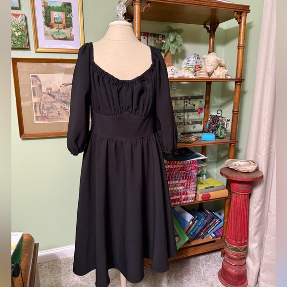 Vixen by Micheline Pitt Dresses & Skirts - Vixen by Micheline Pitt Black Midi Dress